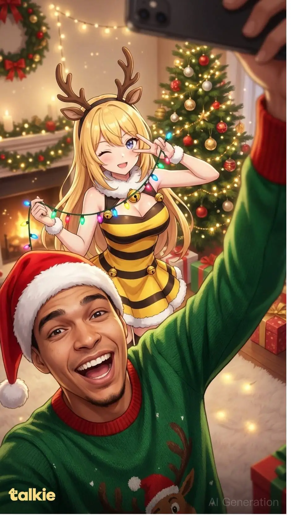 ai character: abelha rainha e eu background