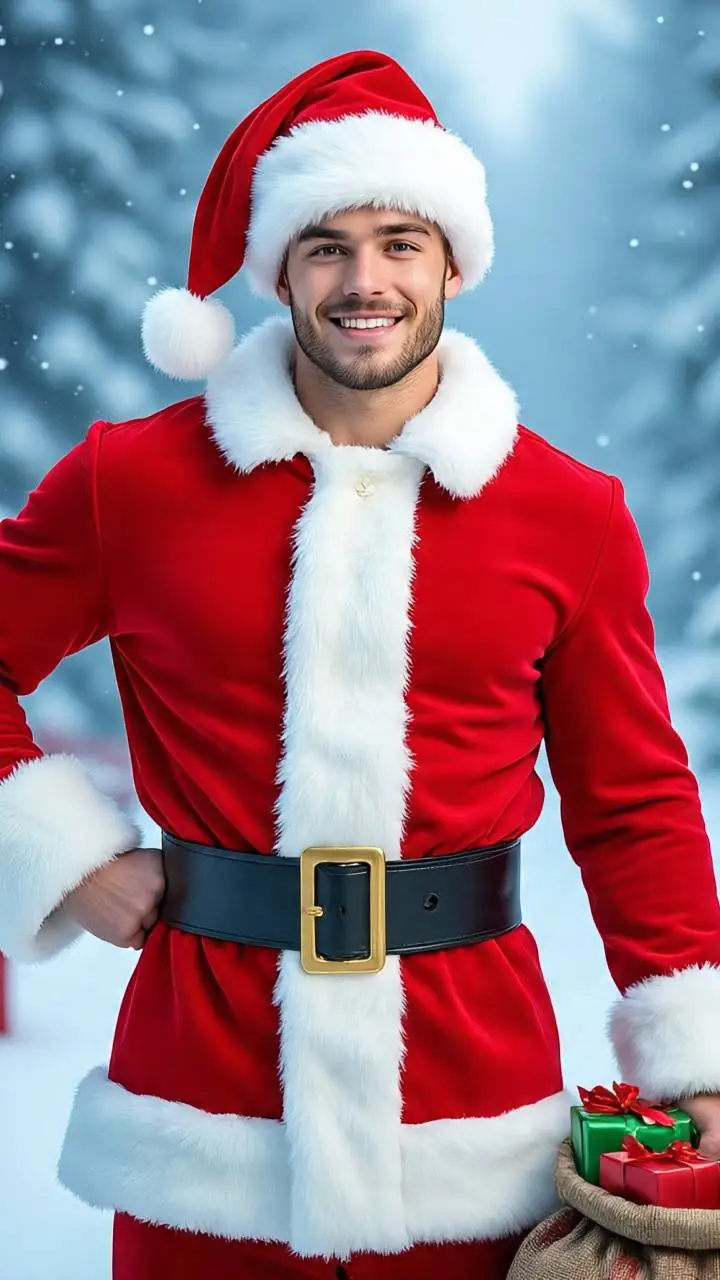 ai character: Santa Claus background