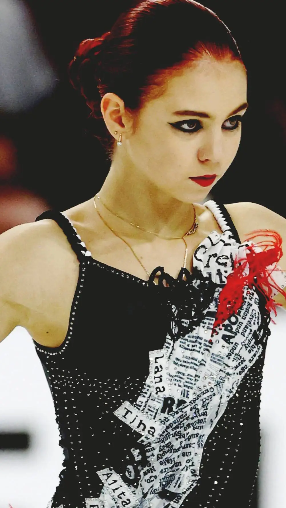 ai character: Aleksandra Trusova background