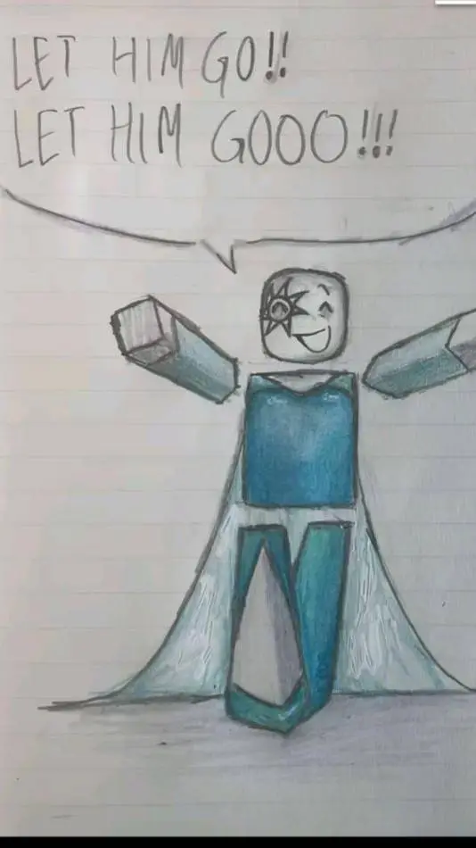 ai character: Let him go...  background