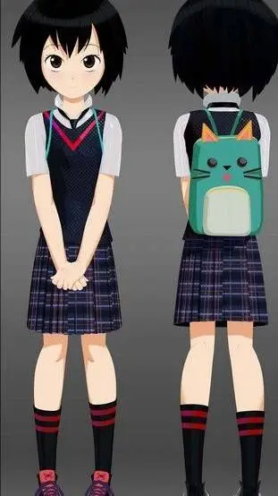 ai character: peni Parker  background