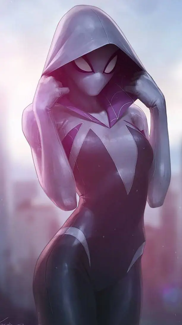 ai character: sprider gewn  background