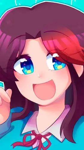 ai character: azuhh kaii  background
