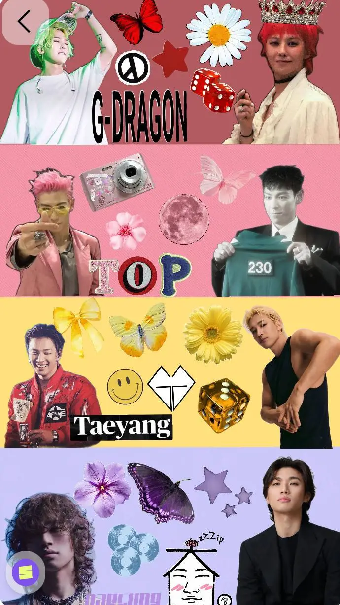 ai character: BIGBANG background
