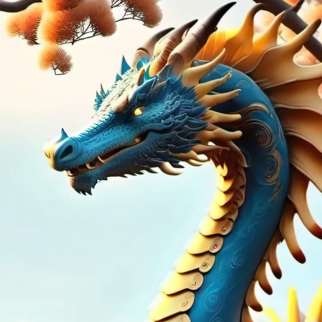 chat with ai character: dragão azul