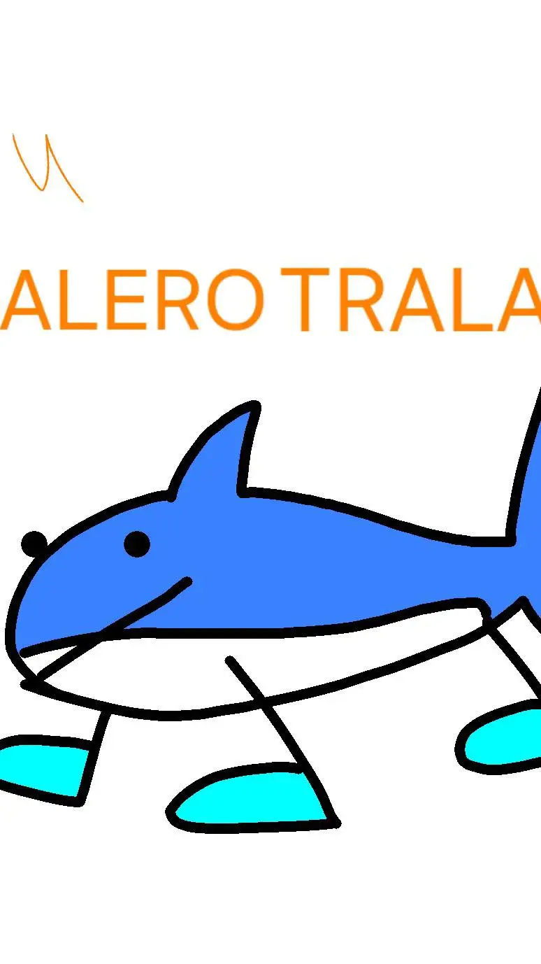 ai character: tralalero tralala  background