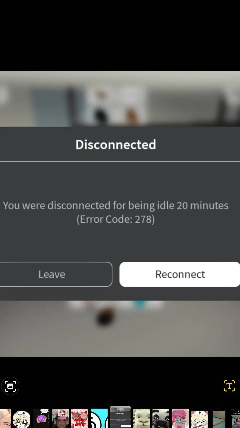 ai character: error code 278 background