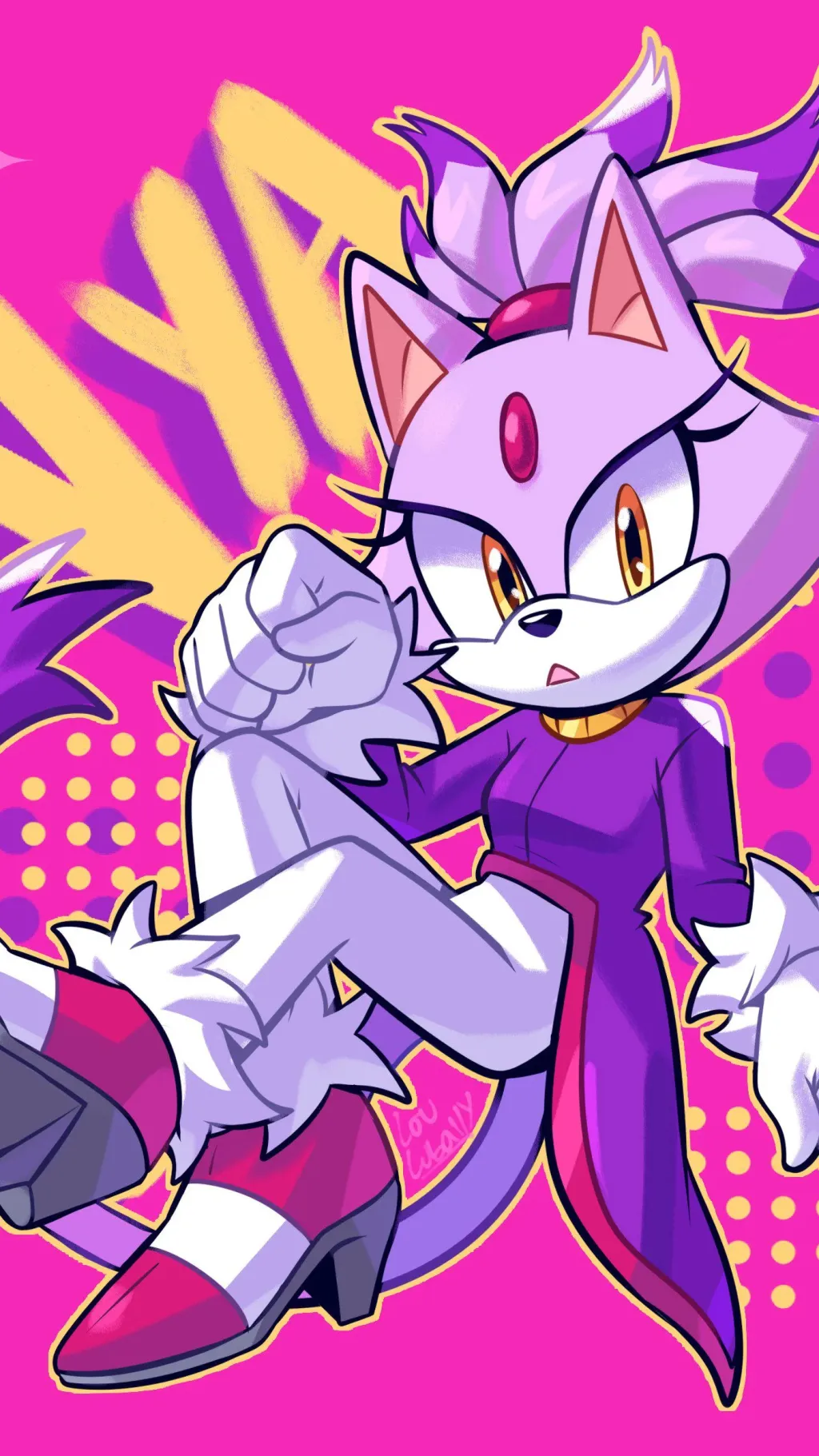 ai character: Blaze the cat background