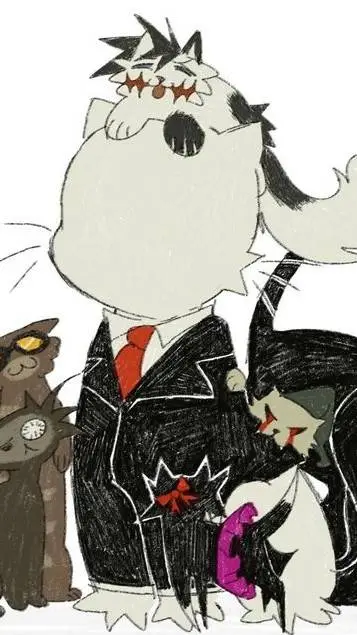 ai character: ♡Creppypasta cats♡ background