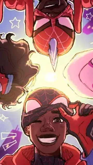 ai character: 《Spider verse》 background