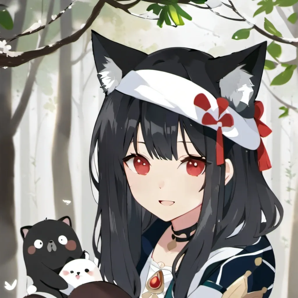 chat with ai character: cat face