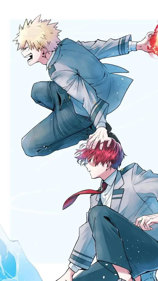 ai character: bakugo y todoroki! background
