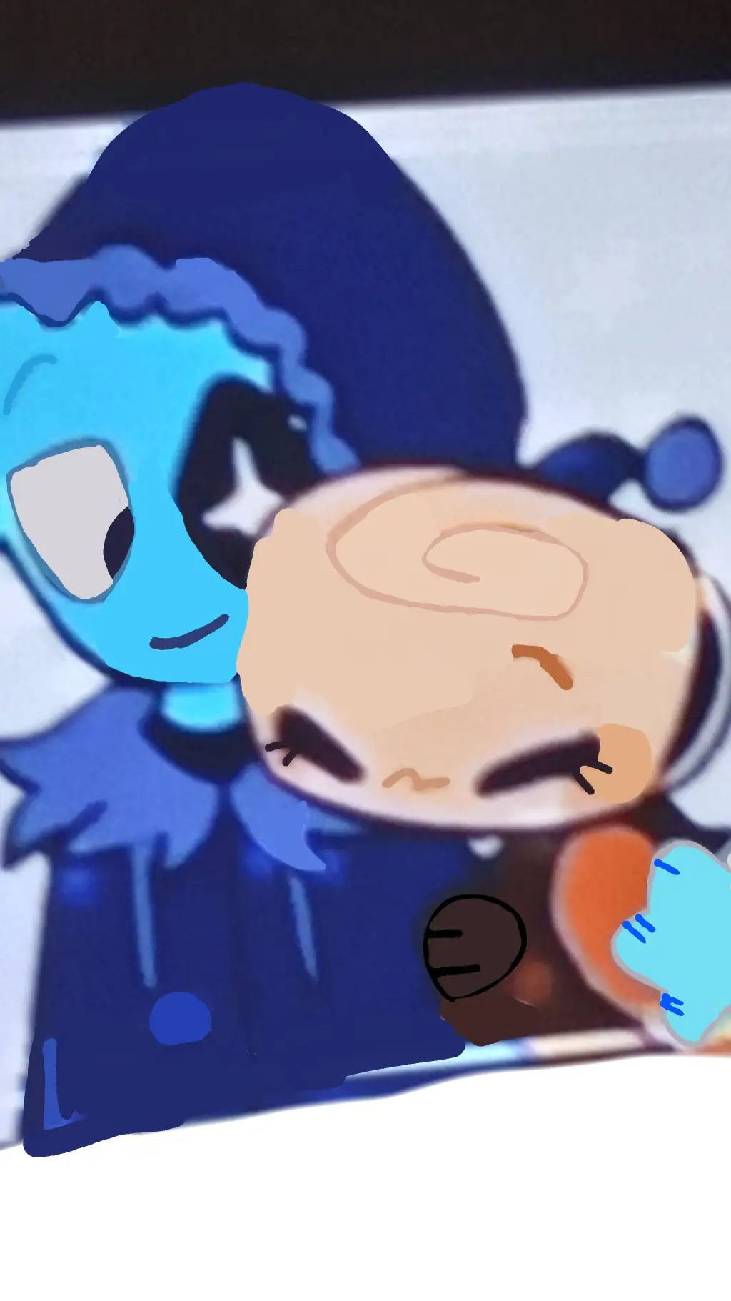 ai character: freaky Astro background