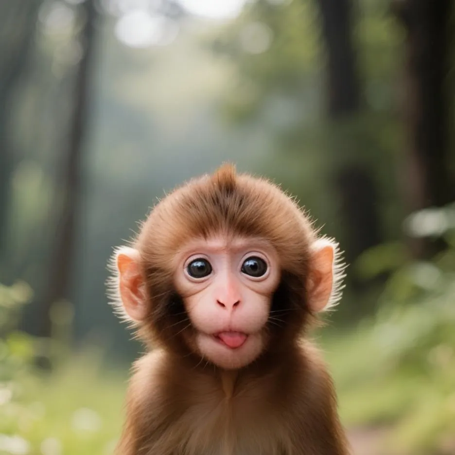 chat with ai character: baby monkey