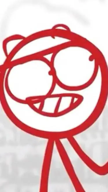 ai character: Red background