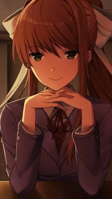 ai character: Monika  background