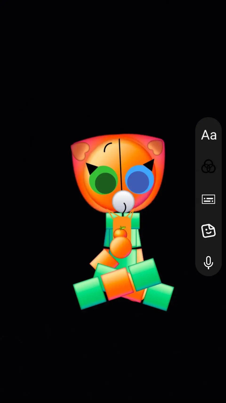 ai character: 🦊🍊Sunny the fox🦊 🍊 background