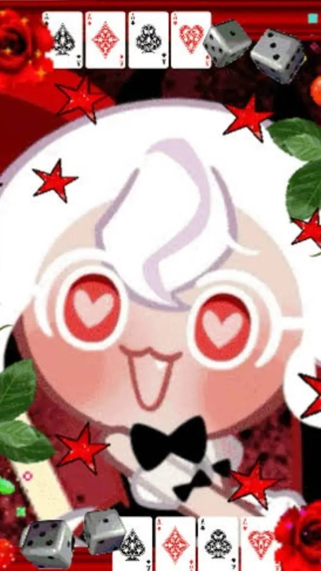 ai character: Candy apple cookie background