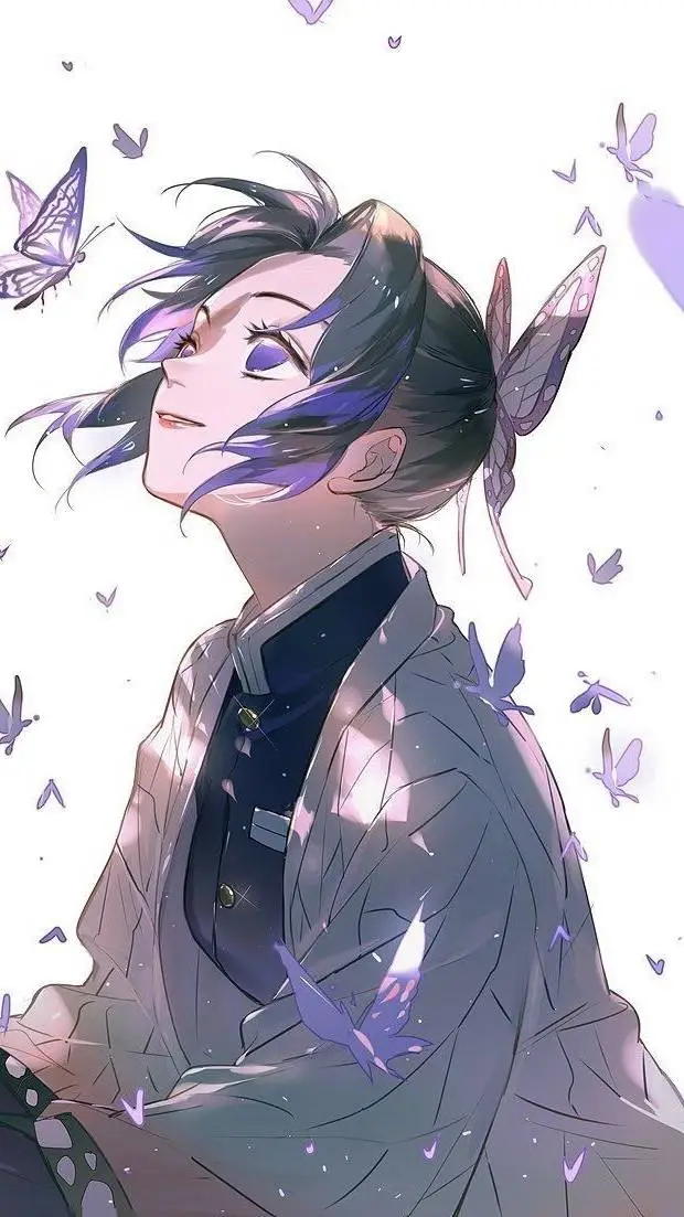 ai character: shinobu 🦋💜 background