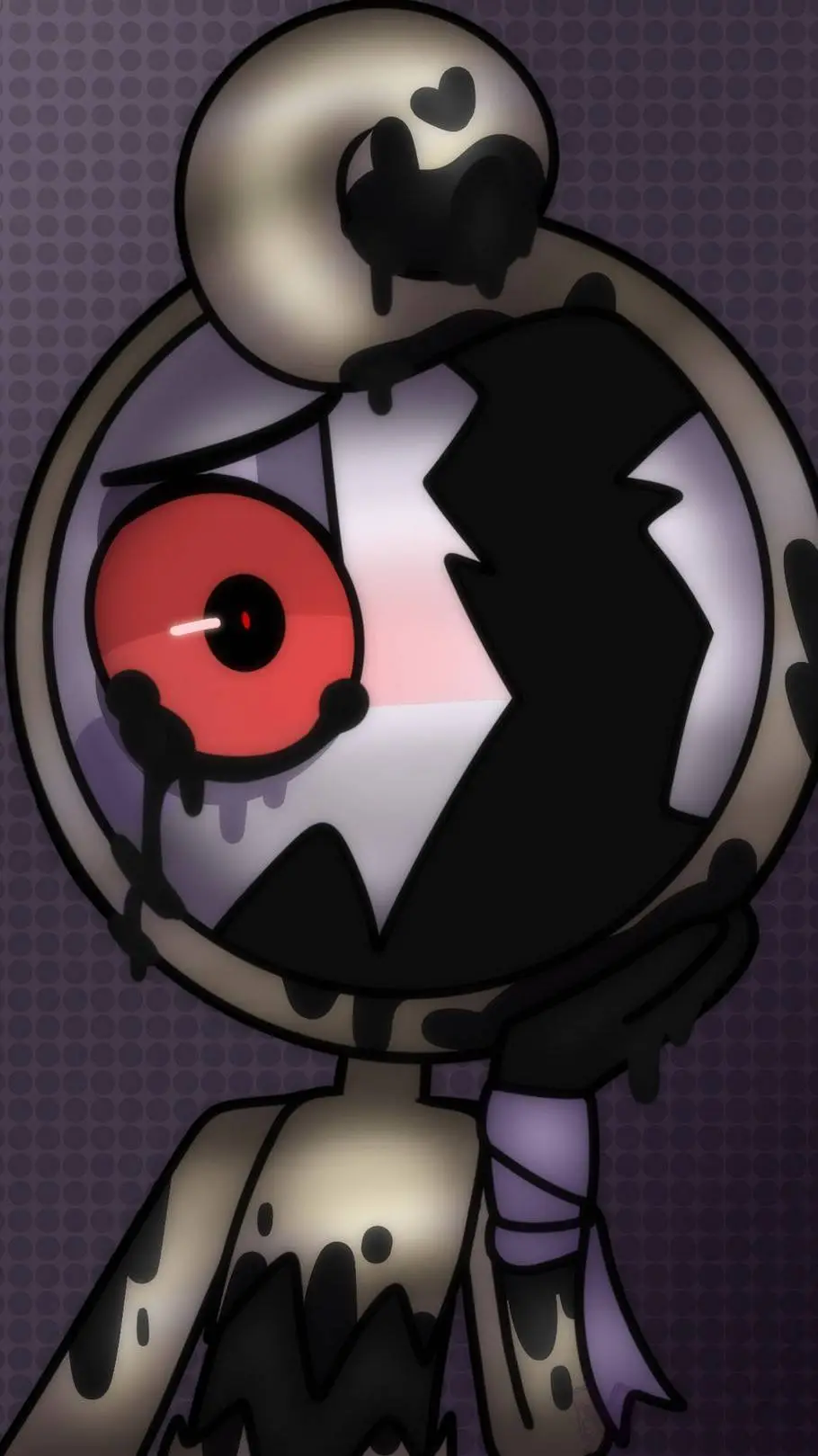 ai character: Twisted Glisten background