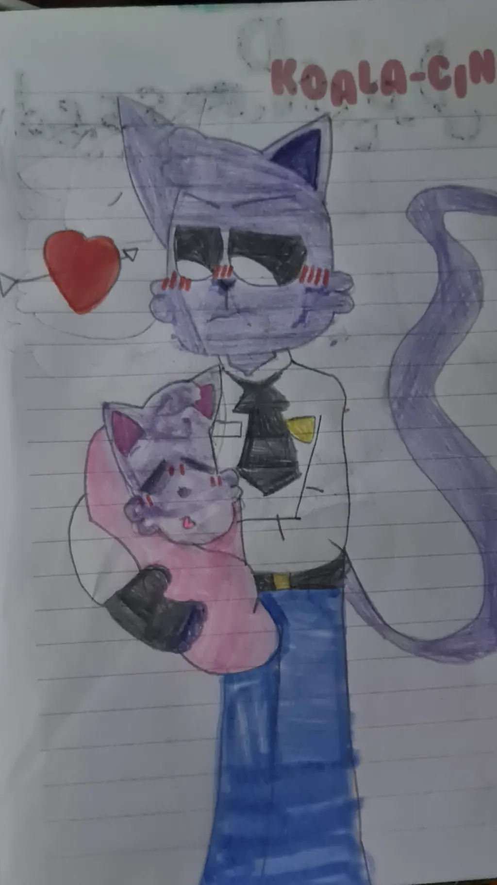 ai character: ModestCat 💜🥺 background