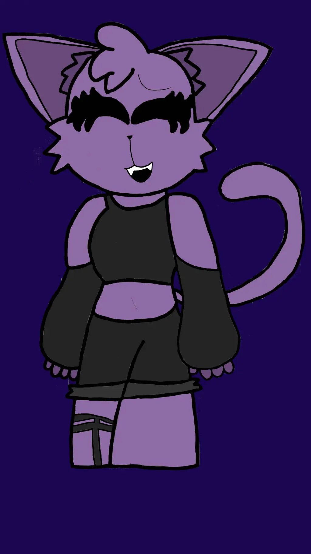 ai character: Luna 💜💜 background