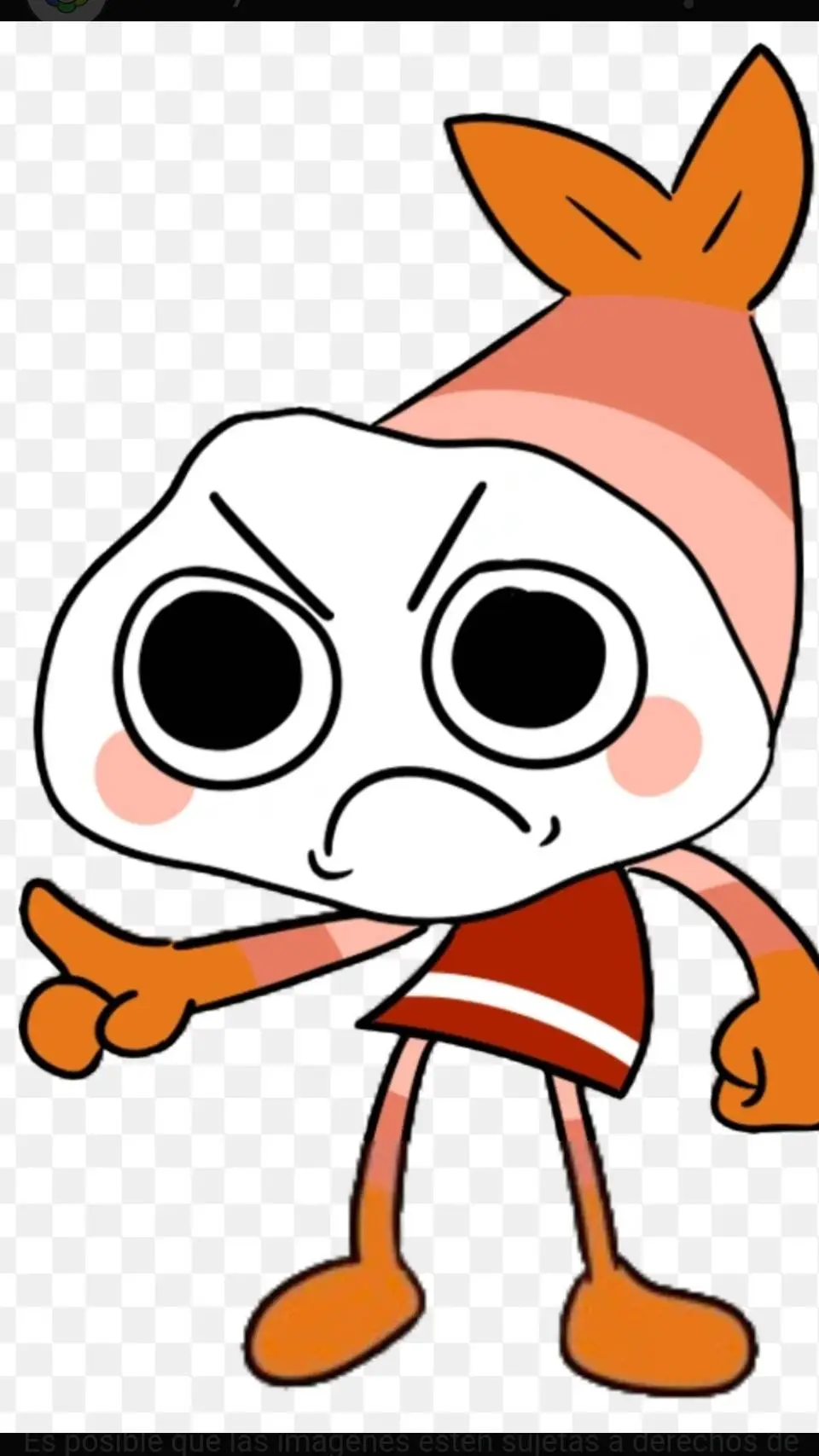 ai character: Shrimpo background