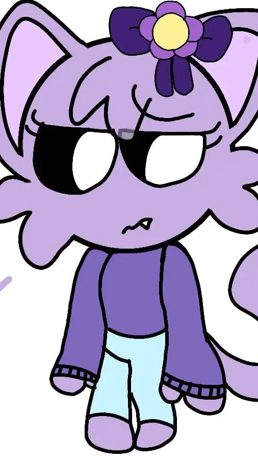 ai character: Kitty 💜 background