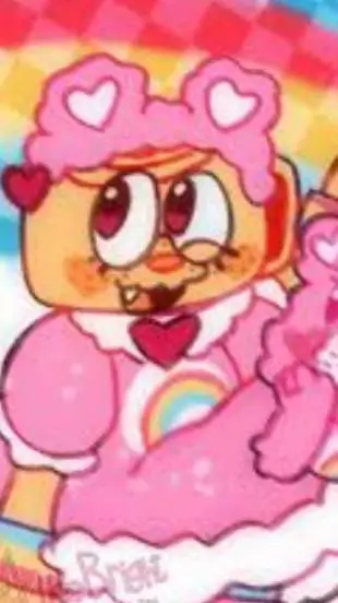 ai character: cheer bear Shellz🐚 background