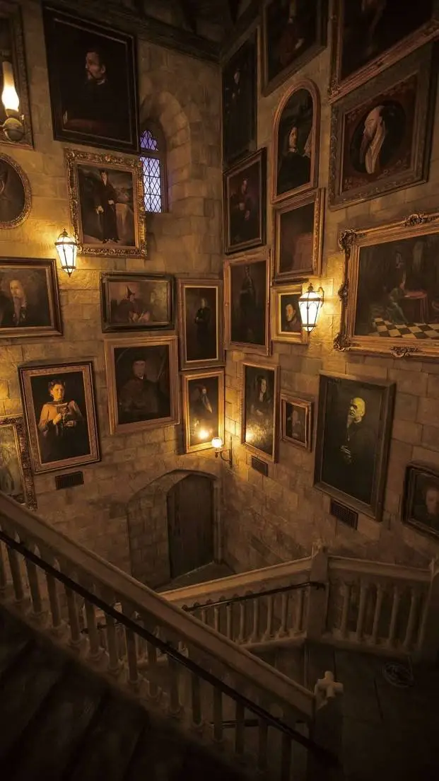 ai character: Hogwarts!  background