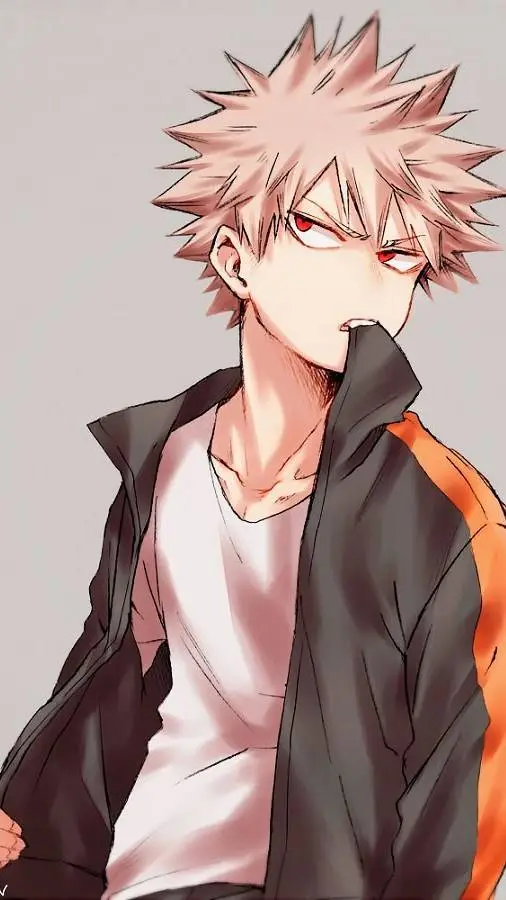 ai character: Katsuki Bakugo  background