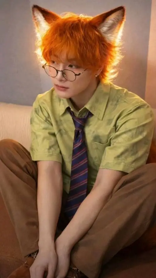 ai character: 🦊🧡I.N🧡🦊 background