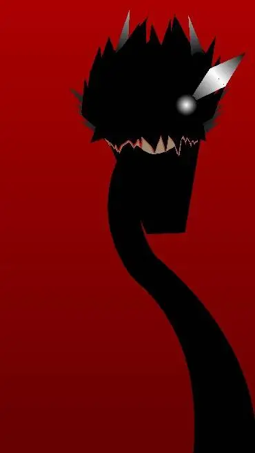 ai character: lava background