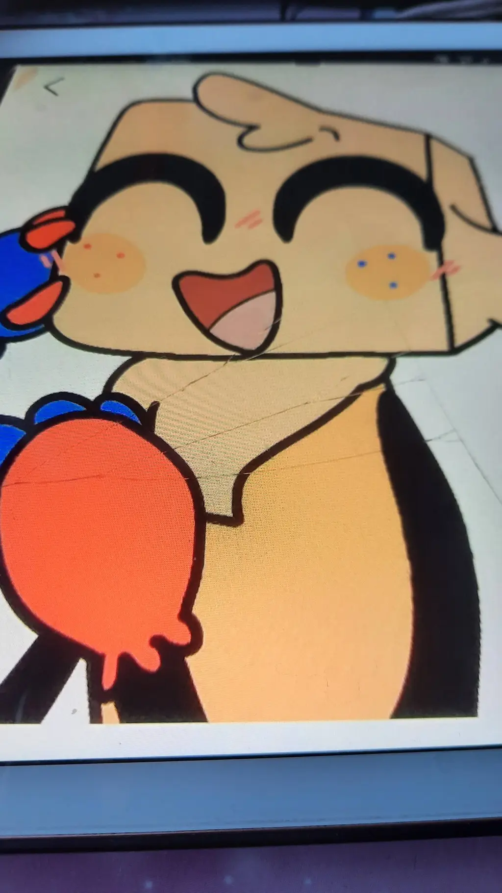 ai character: Tummy Dr.Goob❤️💙 background