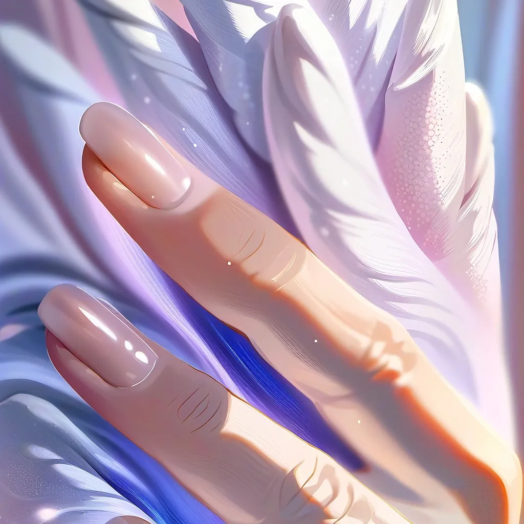 chat with ai character: A soft finger 