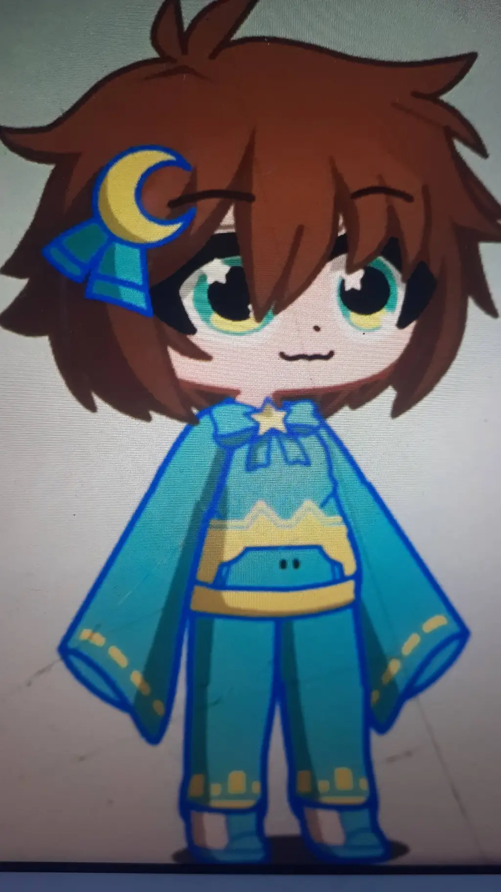 ai character: Max🩵⭐️ background