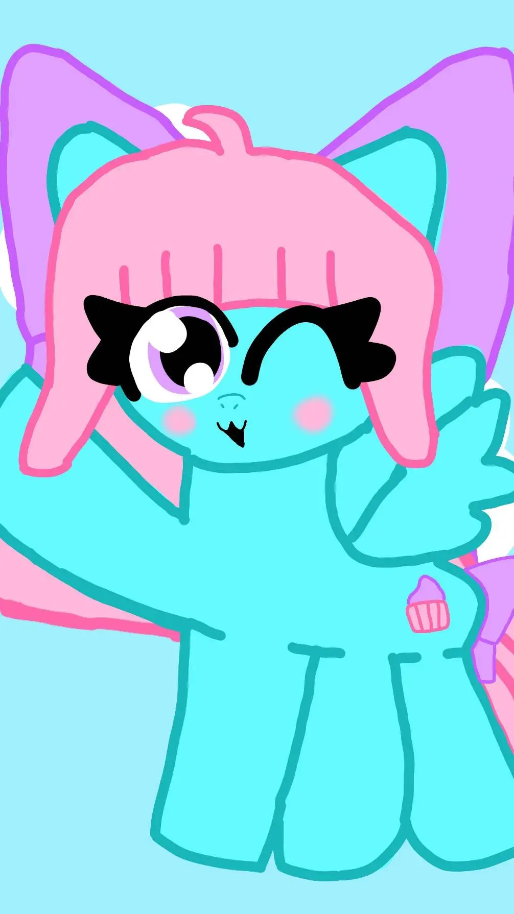 ai character: Sugar Frosting🧁 background