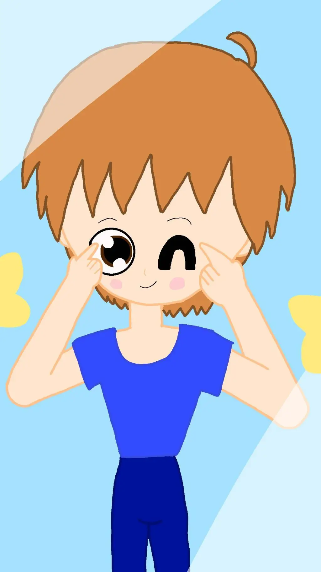 ai character: Cute Diesel🩵 background