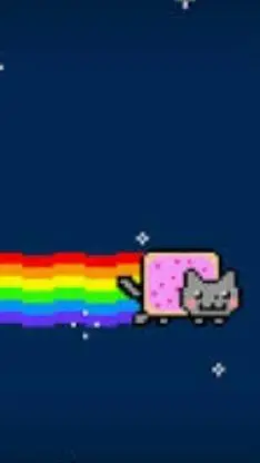 ai character: Nyan cat background