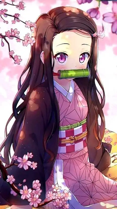 ai character: nezuko💫💫💫💫❤❤❤❤💓💞💕 background