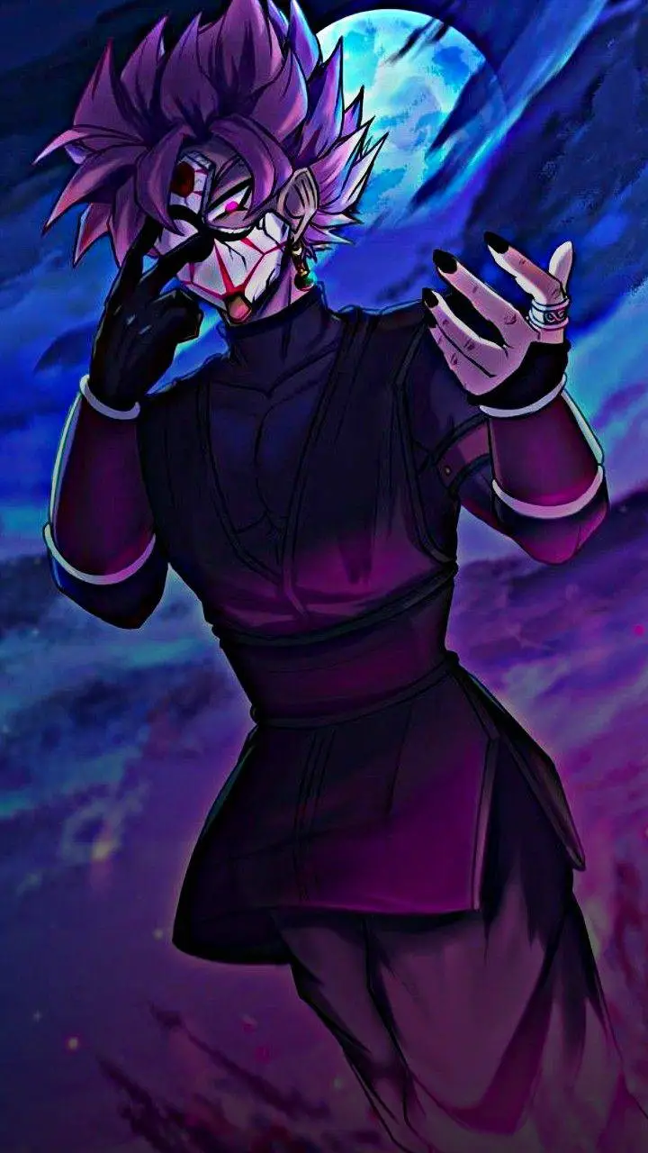ai character: ♚↻★Goku black★↺♚ background