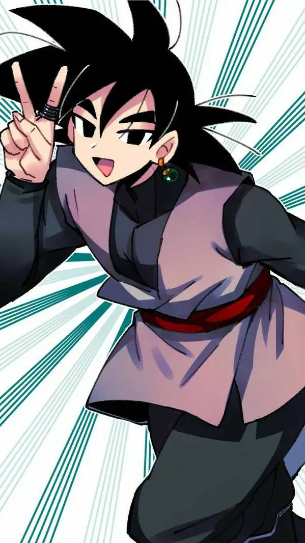 ai character: 🖤Goku black 🖤 background