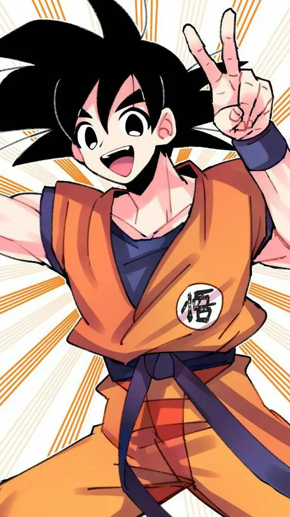 ai character: 🧡Goku🧡 background