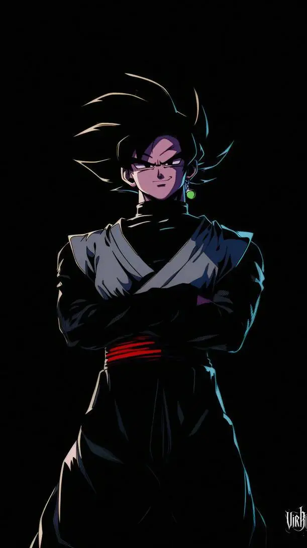 ai character: ✘☠︎︎𝕲𝖔𝖐𝖚 𝖇𝖑𝖆𝖈𝖐☠︎︎✘ background