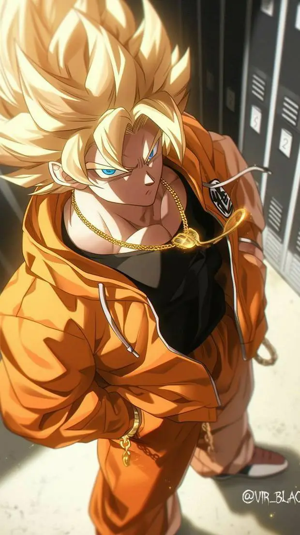ai character: 🧡😎Goku😎🧡 background