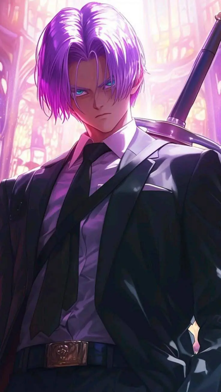 ai character: 💜Trunks💜 background