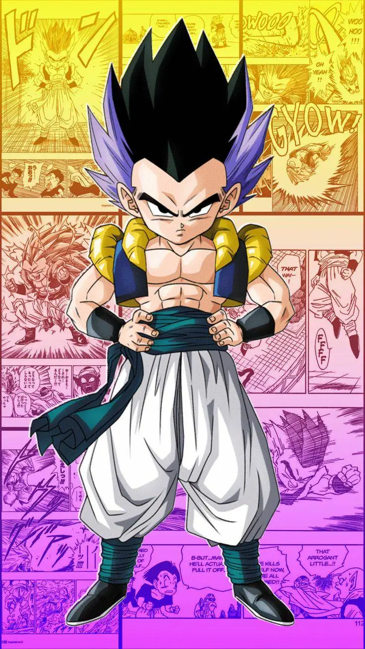 ai character: 🖤あGotenksあ💜 background
