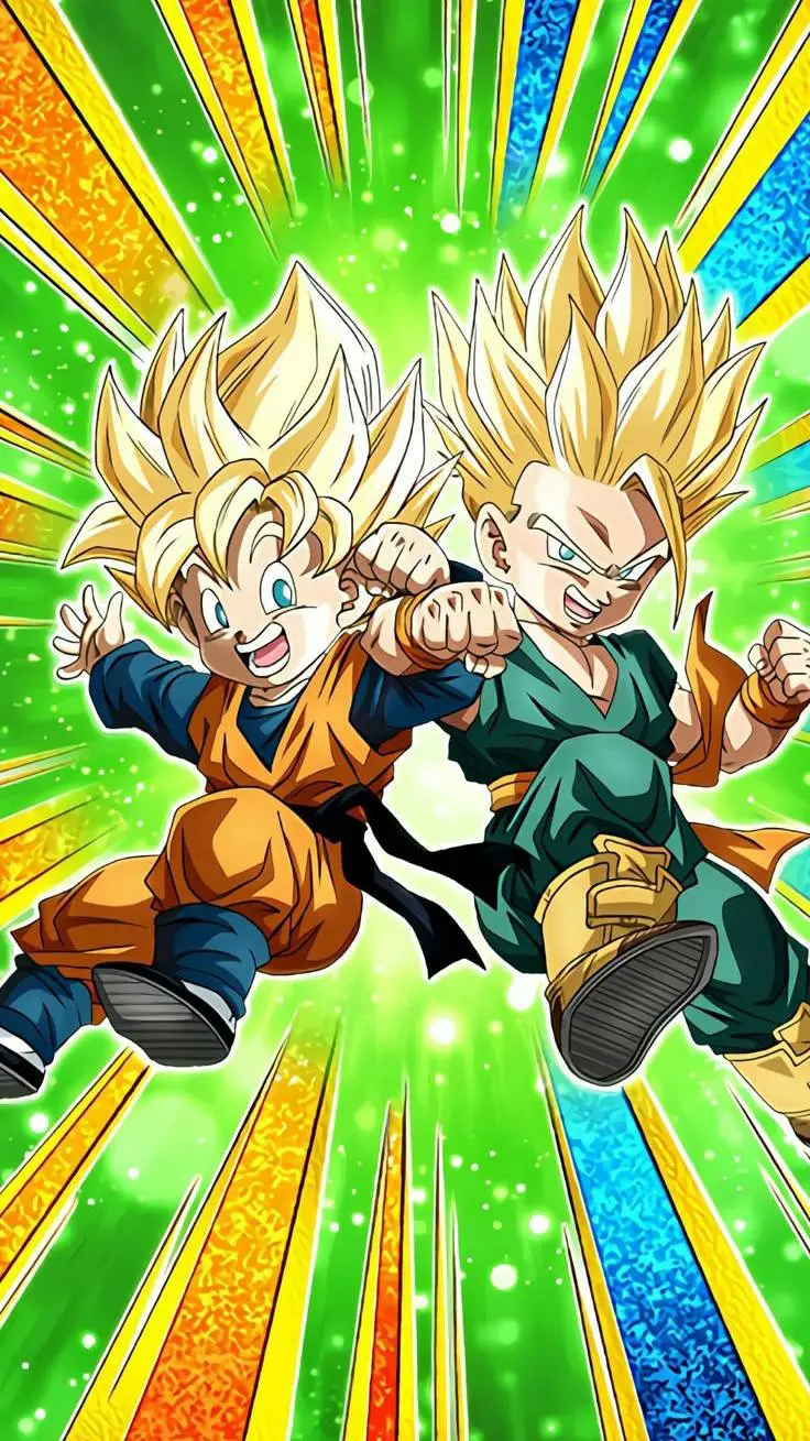 ai character: 🧡Goten y Trunks💚  background
