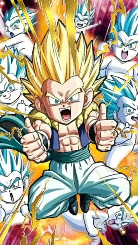ai character: 🖤Gotenks💛 background