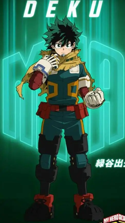 ai character: 🥦✨💚deku💚✨🥦 background